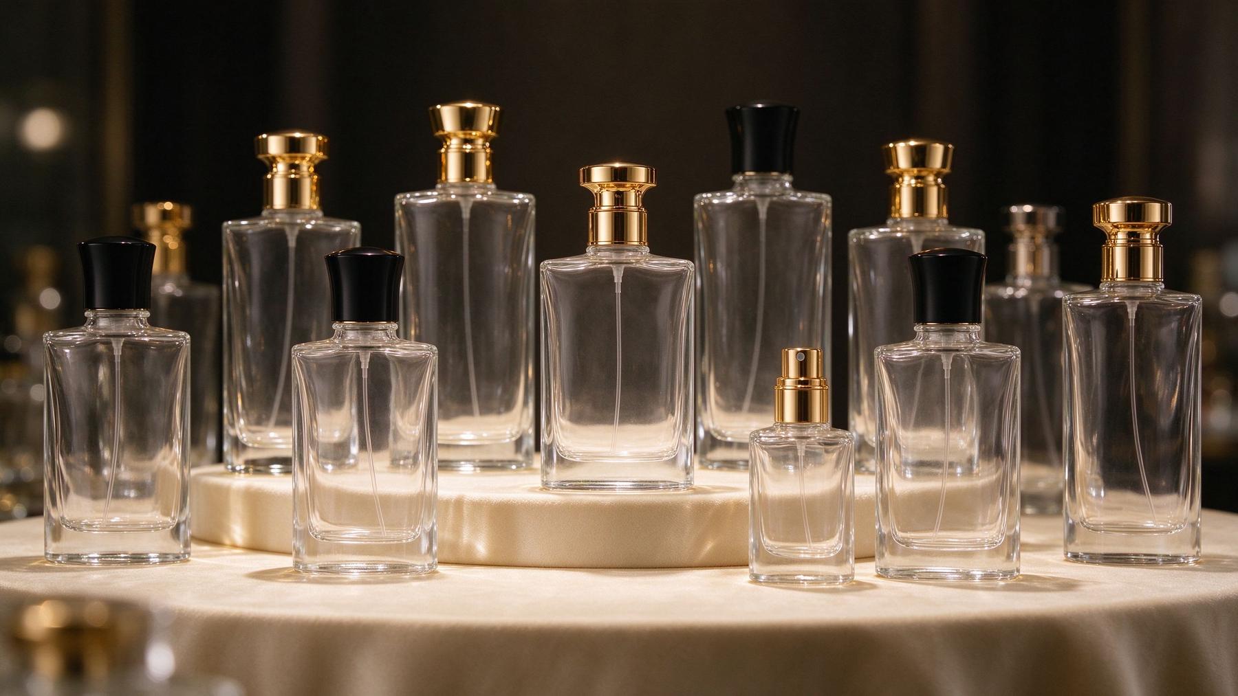 Katalog für individuelle Parfümflaschen aus Glas
