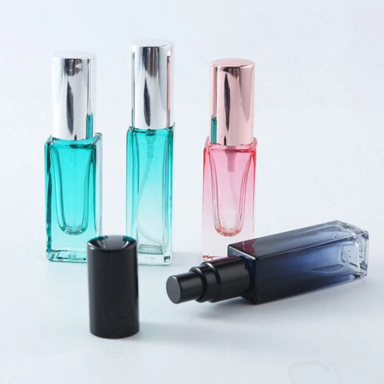 Colored Slim Rectangular Perfume Spray Bottles