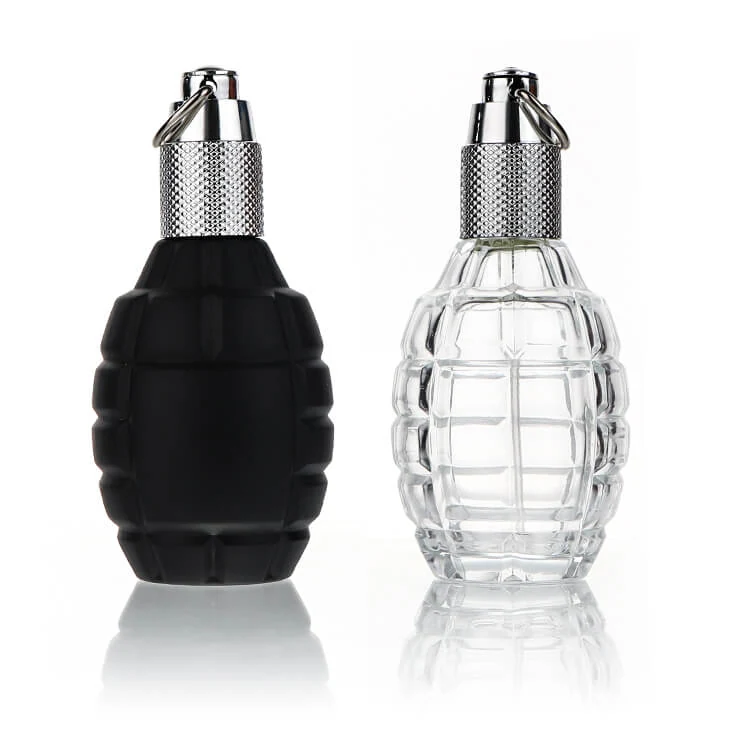 Grenade-Shaped Glass Perfume Bottles