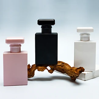 Matte Rectangular Perfume Bottles with Wide Caps